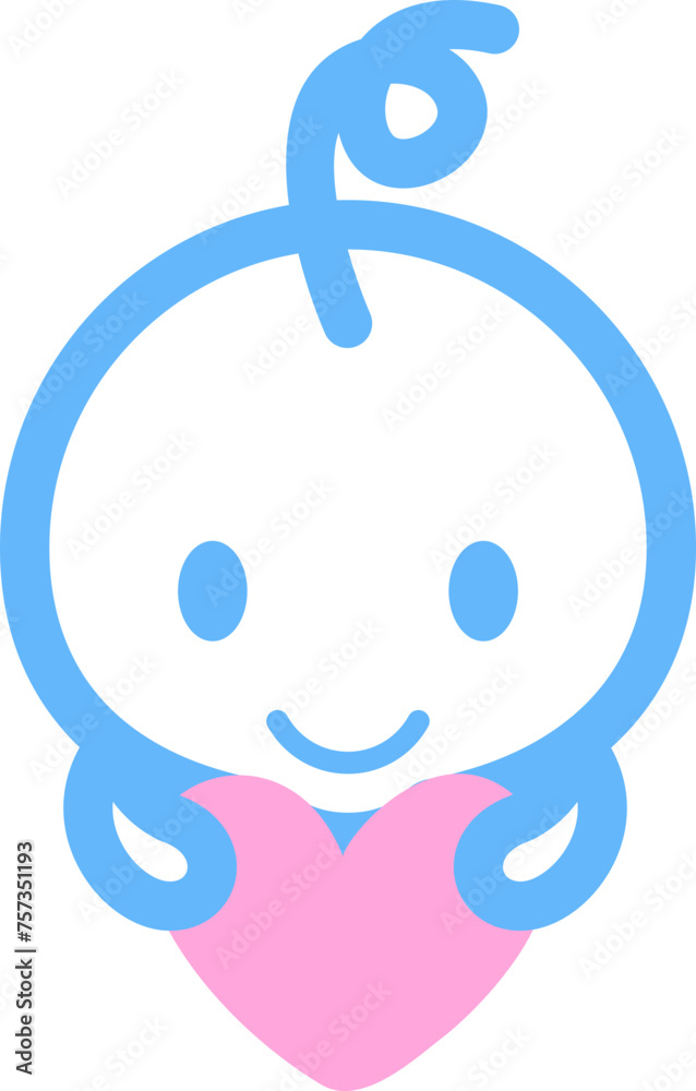 Cute Baby Logo Icon Cute Baby Logo Icon