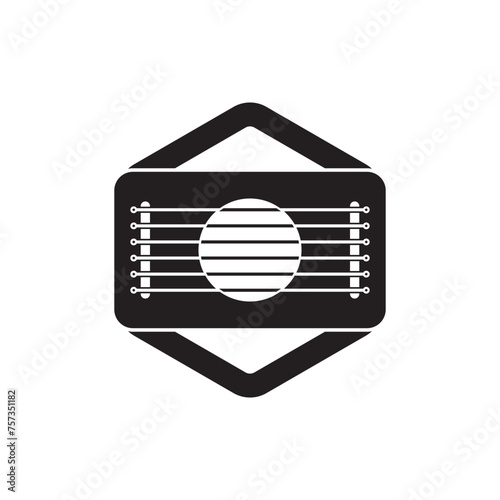 lyre icon vector illustration design template