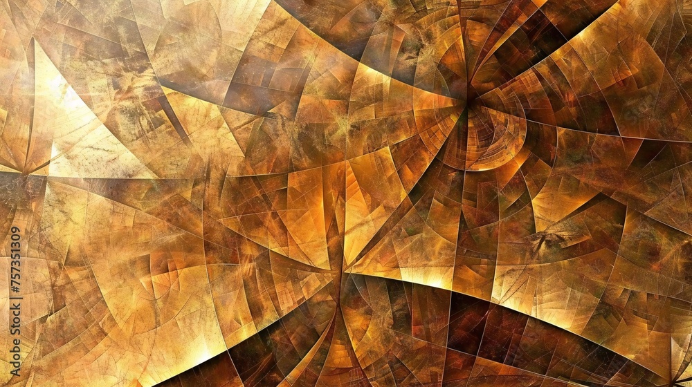 Obraz premium Abstract background in gold and brown colors