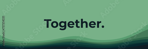 abstract green wave pattern vector design for wallpaper, backdrop, background, web banner, and design template	