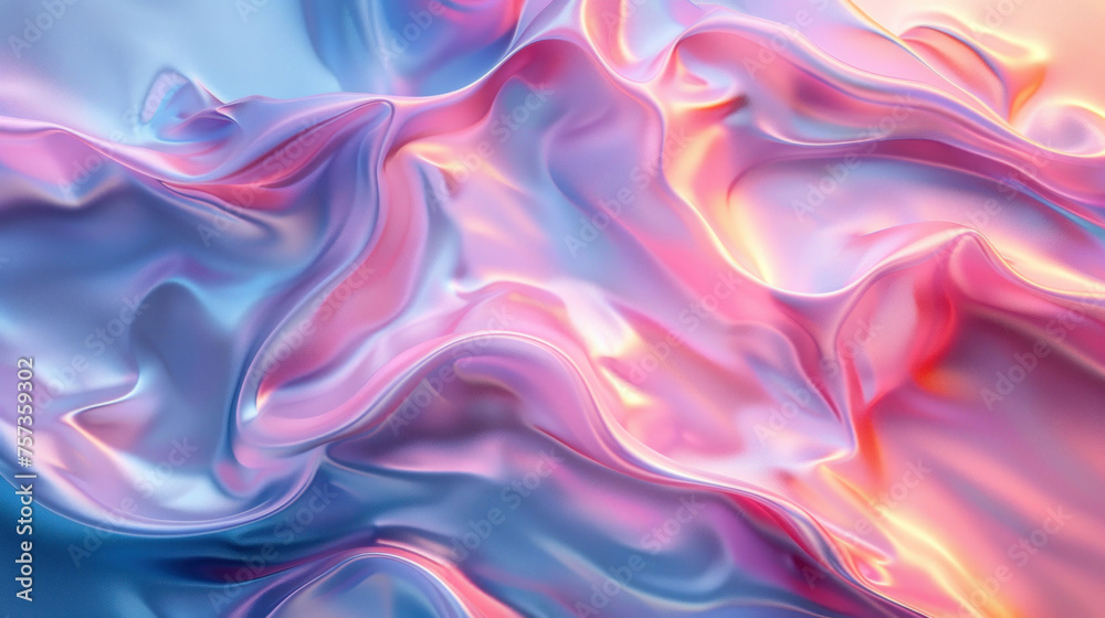 Elegant image of fluid art with smooth waves mimicking satin in purple and pink colors, invoking a sense of luxury Elegant image of fluid art with smooth waves mimicking satin in purple and pink colors, invoking a sense of luxury