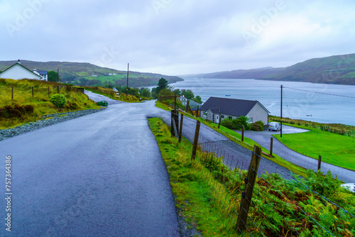 The village Carbost  in the Isle of Skye