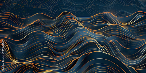 wavy luxury pattern, wave line japanese style background. Organic dynamic pattern, texture for print