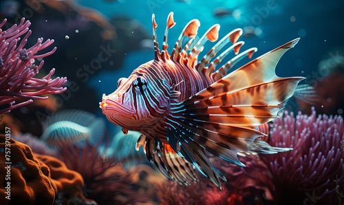 Close-Up of Fish in Aquarium photo