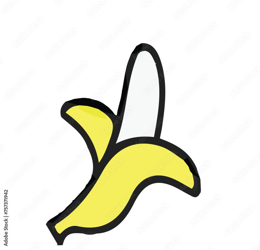 A banana fruit vector design illustration, fresh food design, breakfast food design illustration, breakfast banana food design A banana fruit vector design illustration, fresh food design, breakfast food design illustration, breakfast banana food design