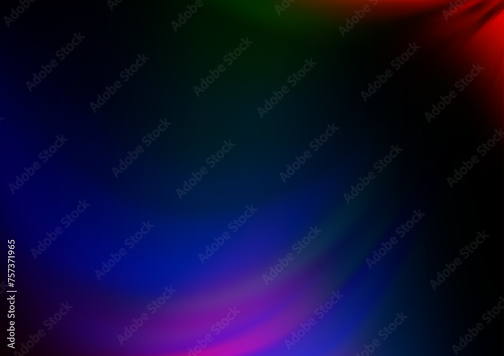 Dark Multicolor, Rainbow vector blurred shine abstract background.
