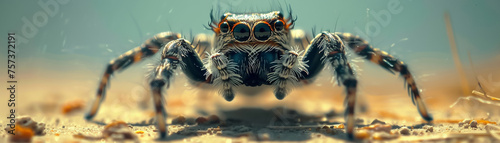 A spider equipped with jetpack-like webbing