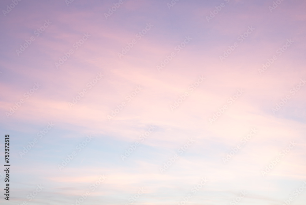 soft pastel colored sky background, light pink and purple