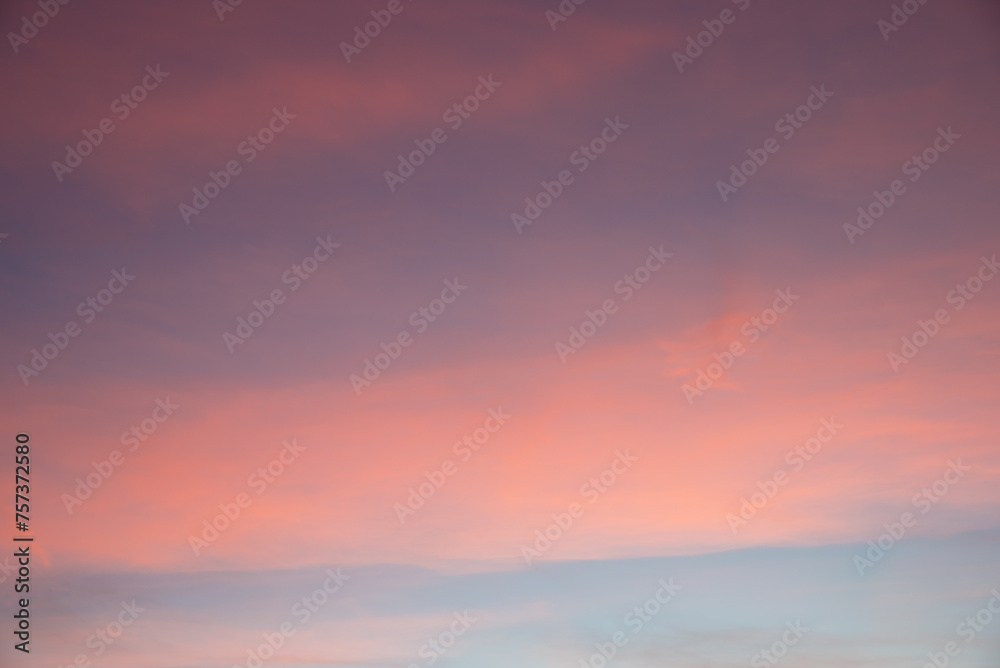 shiny soft sky background pink and purple colored, in the evening