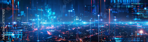 An intricate backdrop background depicting a futuristic cityscape where digital assets power the economy and drive innovation