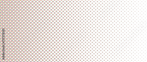 Blended  colorful flower on white for pattern and background, halftone effect. #757376365