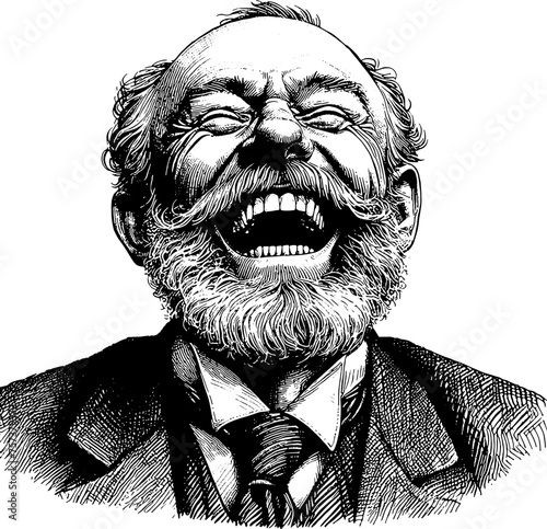 Laughing Man Portrait  