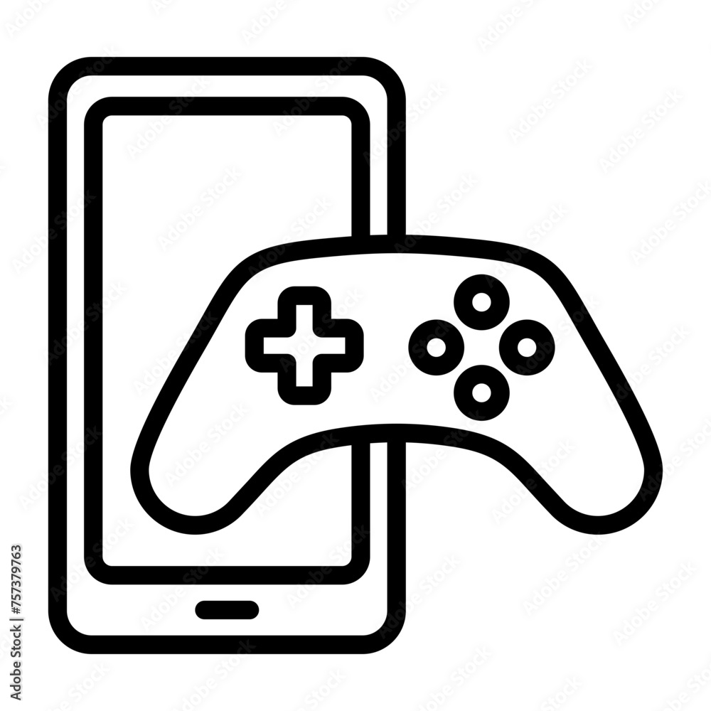 Mobile Gaming Icon Mobile Gaming Icon