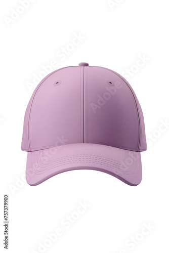 3D Blank Lavender caps front view mockup