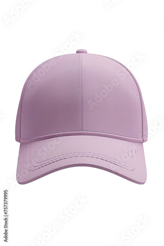 3D Blank Lavender caps front view mockup