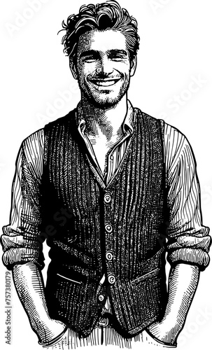 Smiling Man Portrait   