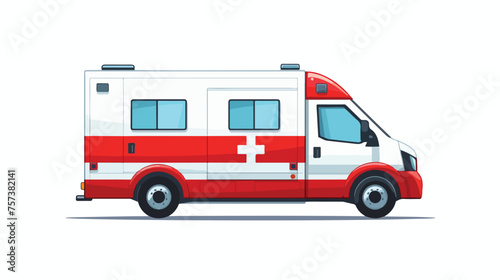 ambulance flat vector