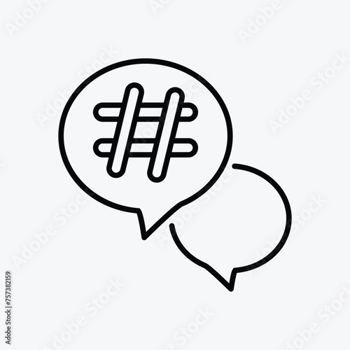 Hashtag icon