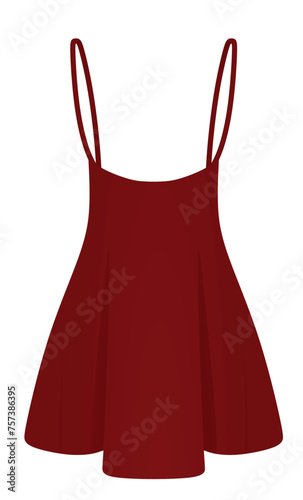 High waist skirt. vector illustration