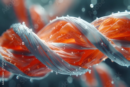 3d close-up illustration of a muscle fiber