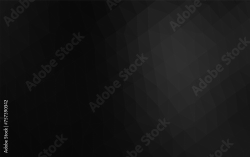 Dark Silver, Gray vector triangle mosaic cover.