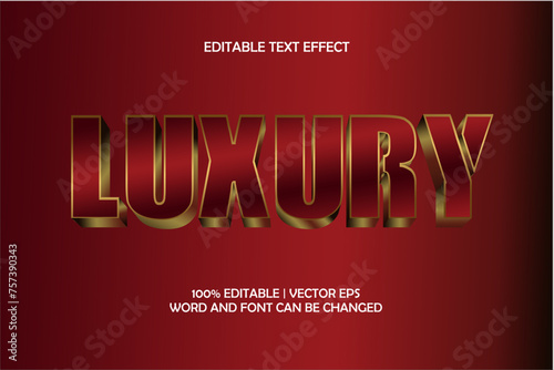 LUXURY EDITABLE TEXT EFFECT VECTOR EPS FILE