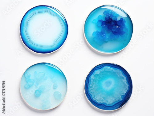 Blue Lagoon collection set isolated on transparent background, transparency image, removed background