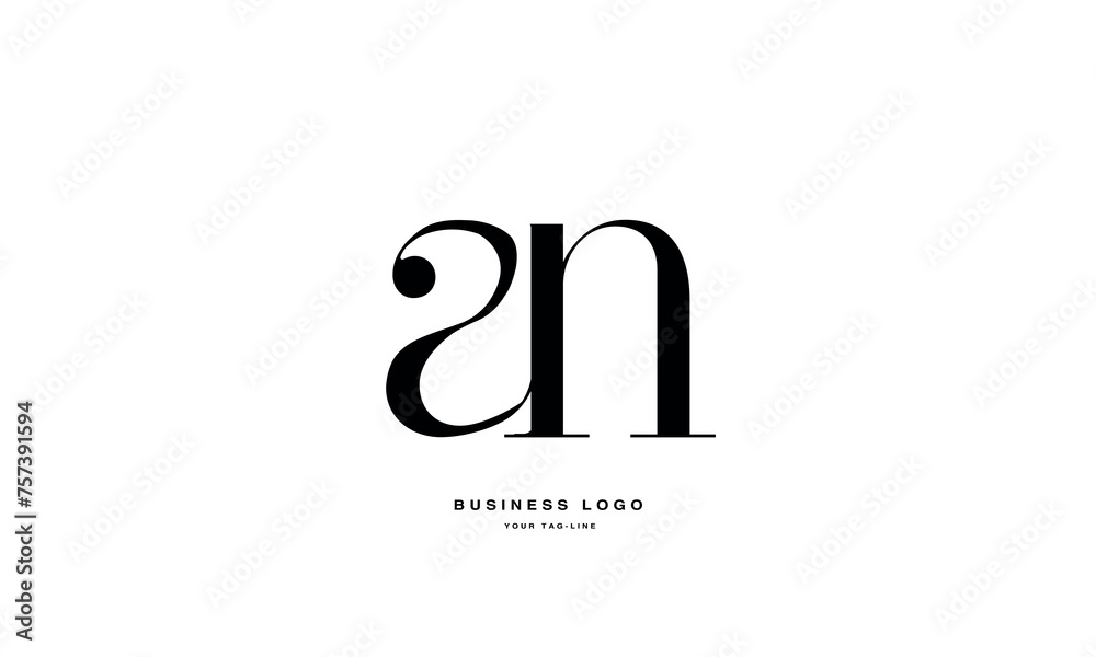 AN, NA, A, N, Abstract Letters Logo Monogram AN, NA, A, N, Abstract Letters Logo Monogram