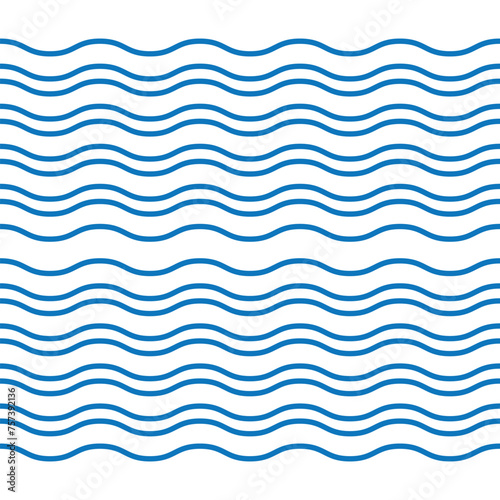 Sea wave icon set. Set of thin line waves. Various wave water lake river. Water logo, line ocean symbol in vector flat style. Seamless abstract line pattern. Water outline symbol. vector wave, eps10