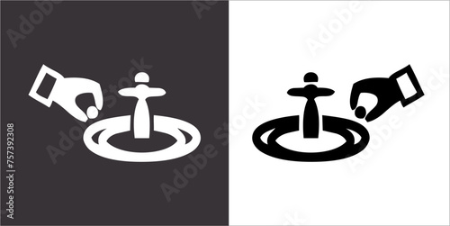 Illustration vector graphics of casino icon
