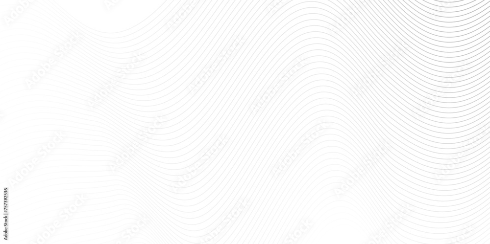 Fototapeta premium Abstract white blend digital wave lines and technology transparent background. Minimal carve wavy white and gray flowing wave lines and glowing moving lines. Futuristic sound wave lines background.