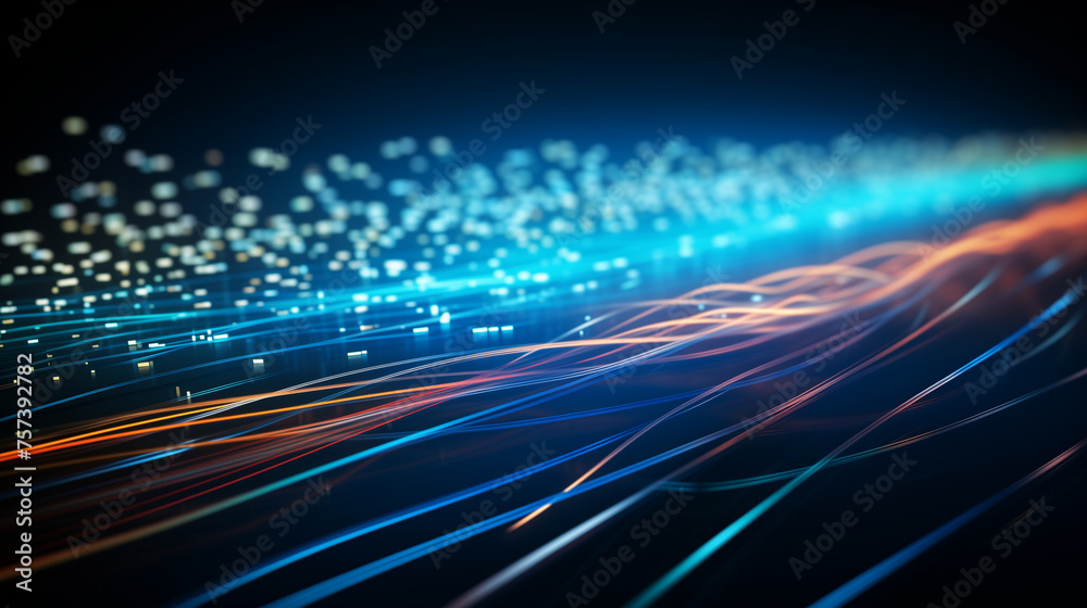 optical data / High speed internet concept