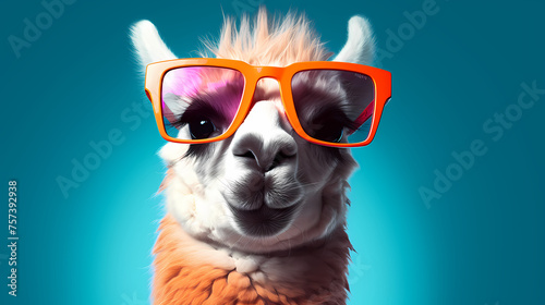Close up portrait of camel against vibrant background