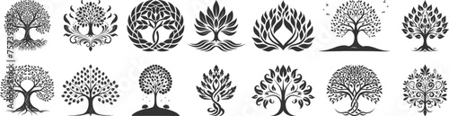 Elegant lotus vector clipart: serene, delicate, ideal for spiritual or botanical designs