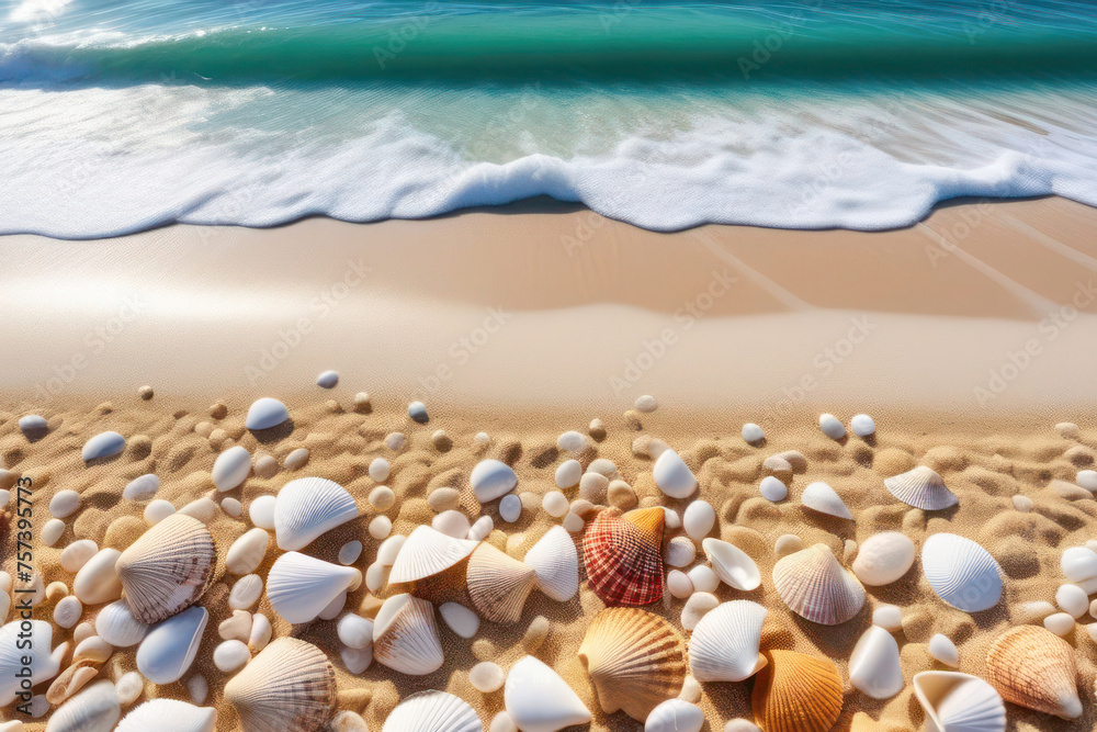 background depicting shells, starfish and mollusks. Coast and shallow waters. Free space for text. background depicting shells, starfish and mollusks. Coast and shallow waters. Free space for text.