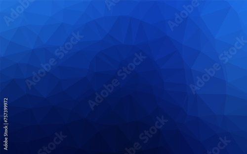 Dark BLUE vector blurry triangle texture.