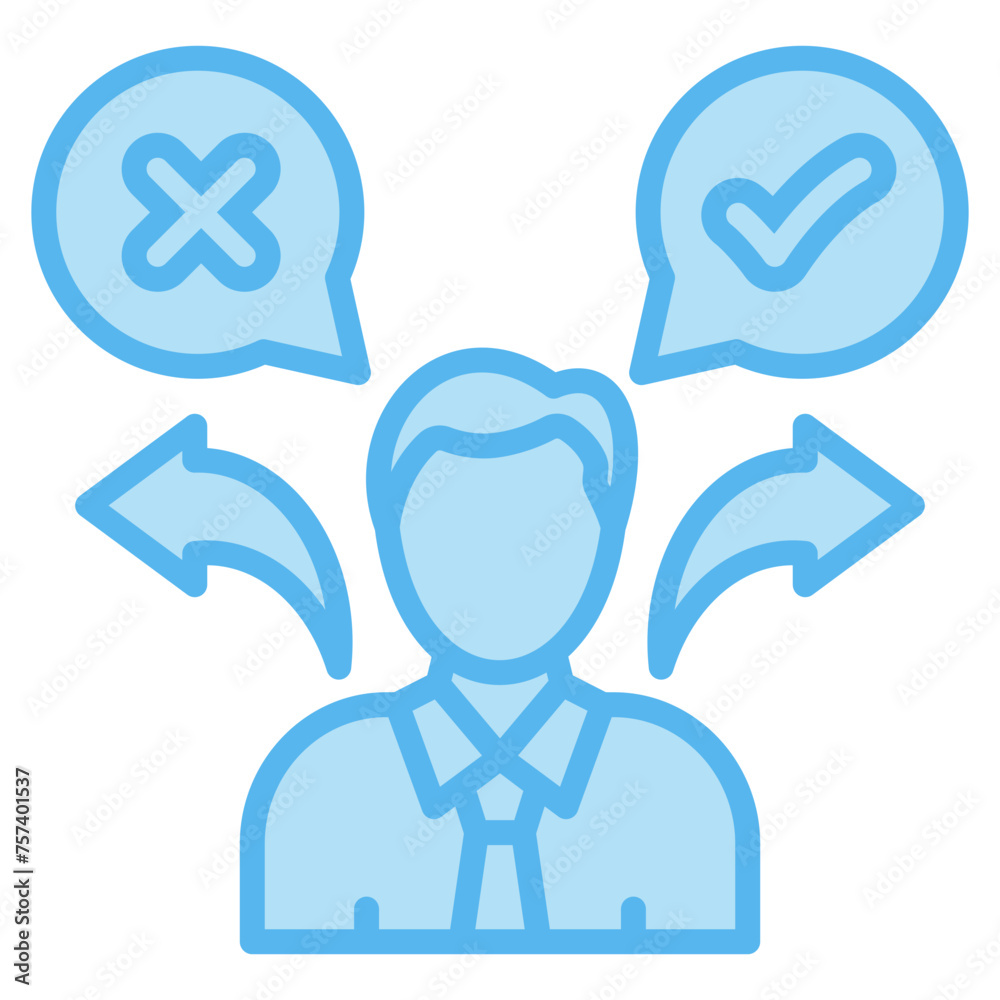 Decision Making Icon For Design Element Decision Making Icon For Design Element