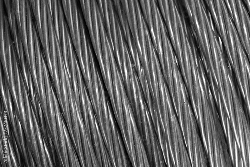 aluminum electric cable.background or texture