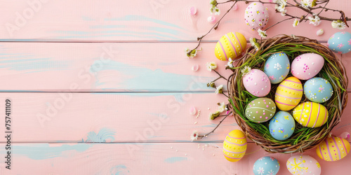 Colorful Pastel Easter Eggs...