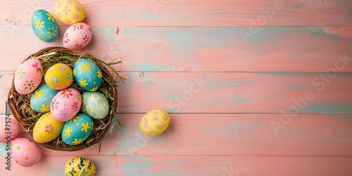 Colorful Pastel Easter Eggs...