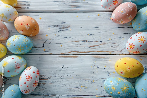 Colorful Pastel Easter Eggs...