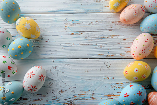 Colorful Pastel Easter Eggs...