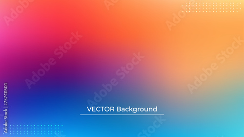Wallpaper Mural Smooth and blurry colorful gradient mesh background. Modern bright rainbow colors. Easy editable soft colored vector banner template. Premium quality Torontodigital.ca