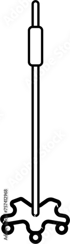 Intravenous IV Outline Illustration Vector