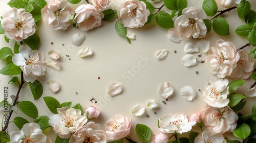 Cake Decorated With Pink and White Flowers