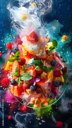 Colorful Culinary Dessert Creation