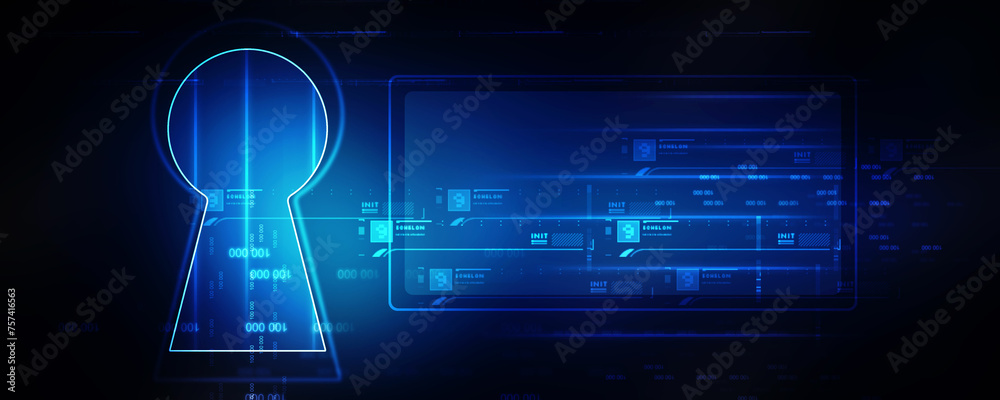 2d illustration technology cyber security 2d illustration technology cyber security