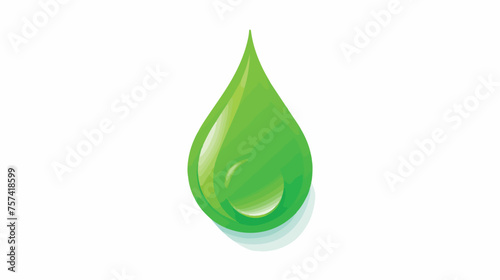 A drop icon flat vector isolated on white background