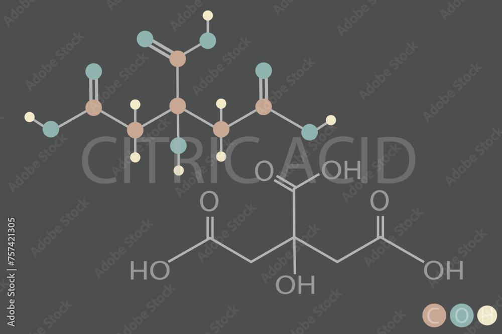citric acid molecular skeletal chemical formula
citric acid molecular skeletal chemical formula