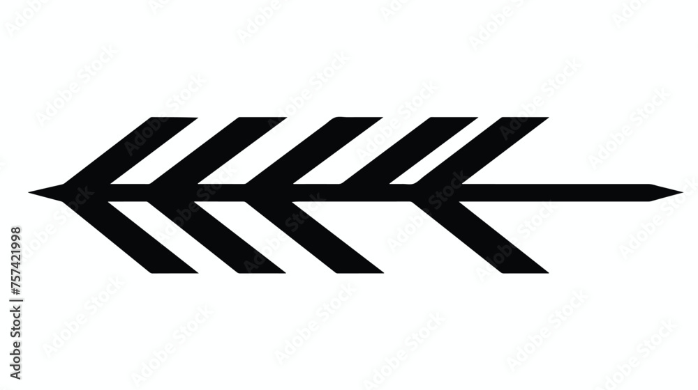 Arrow icon in black. Simple illustration of arrow 